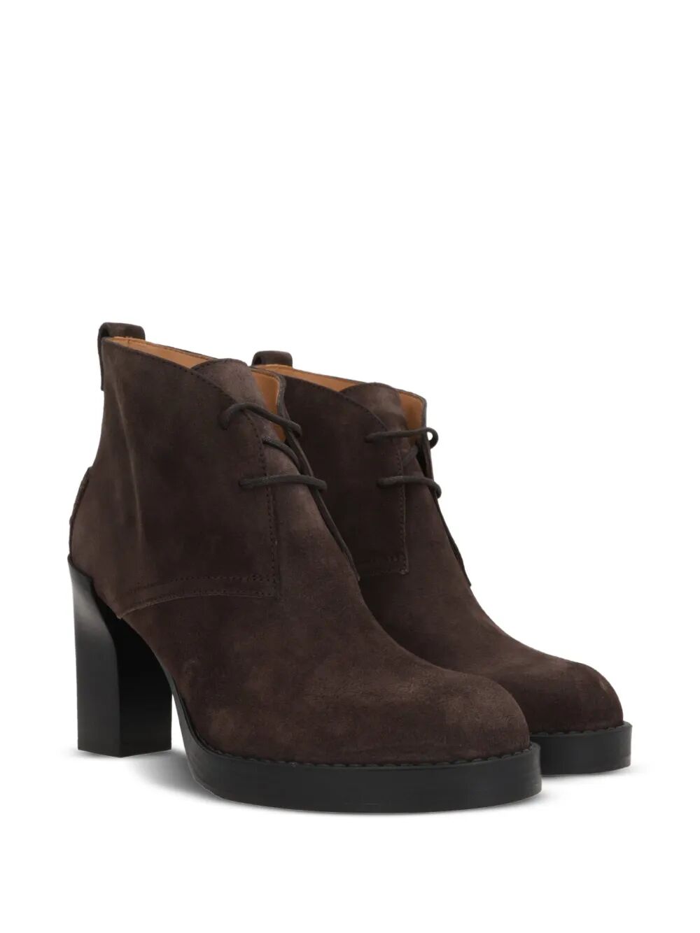 LACE-UP SUEDE ANKLE BOOTS