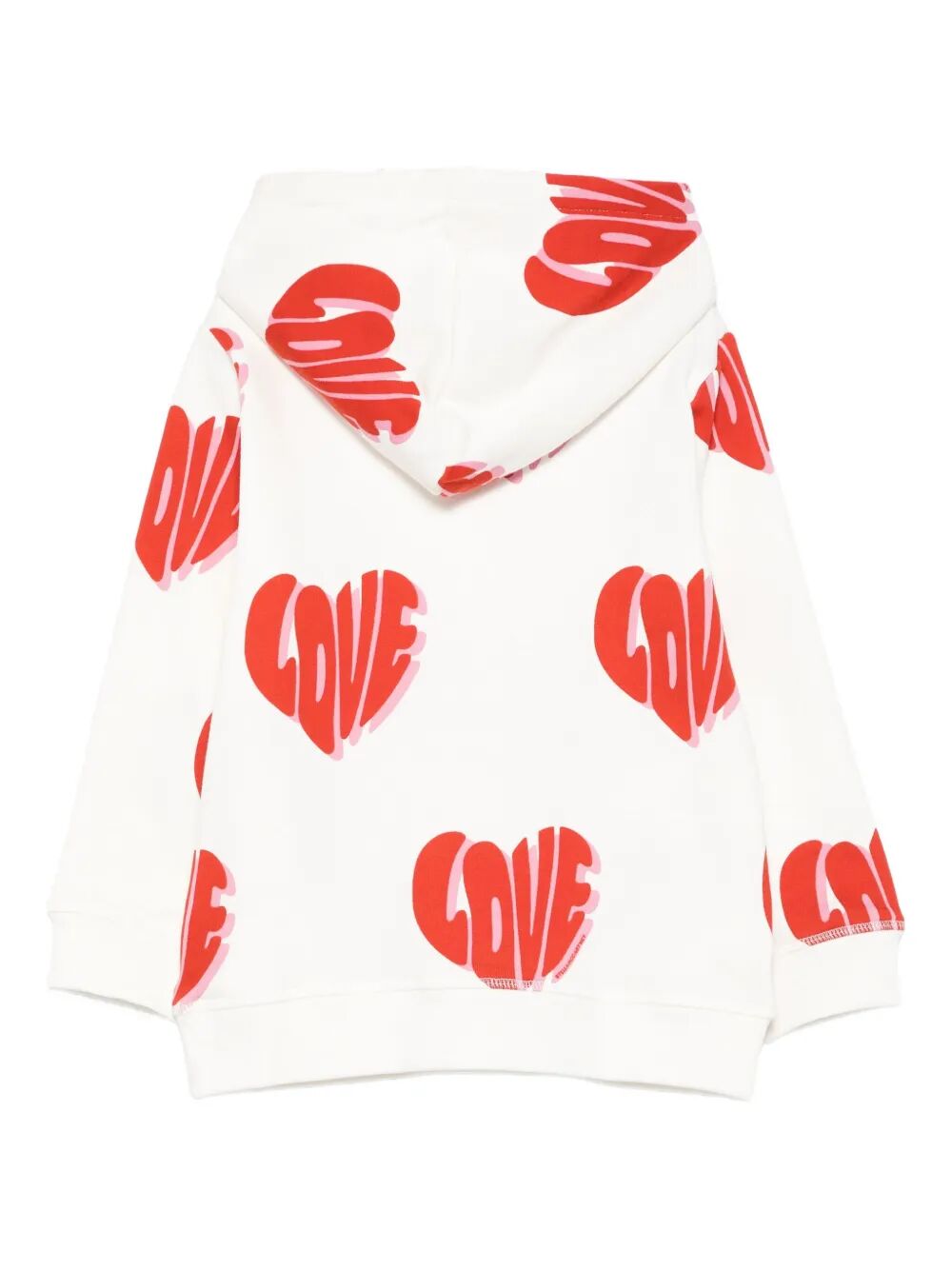 HEART-PRINT HOODIE