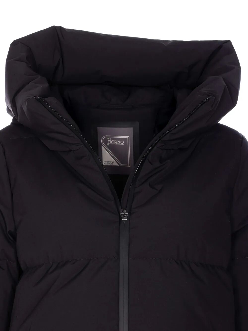 2LAYERS HOODED SHORT DOWN JACKET