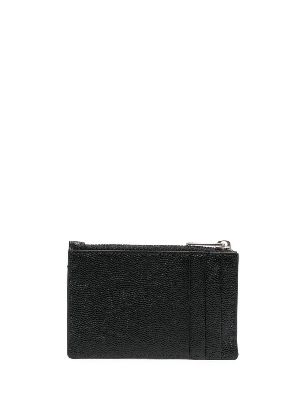 LOGO-PRINT CARD HOLDER WITH ZIP
