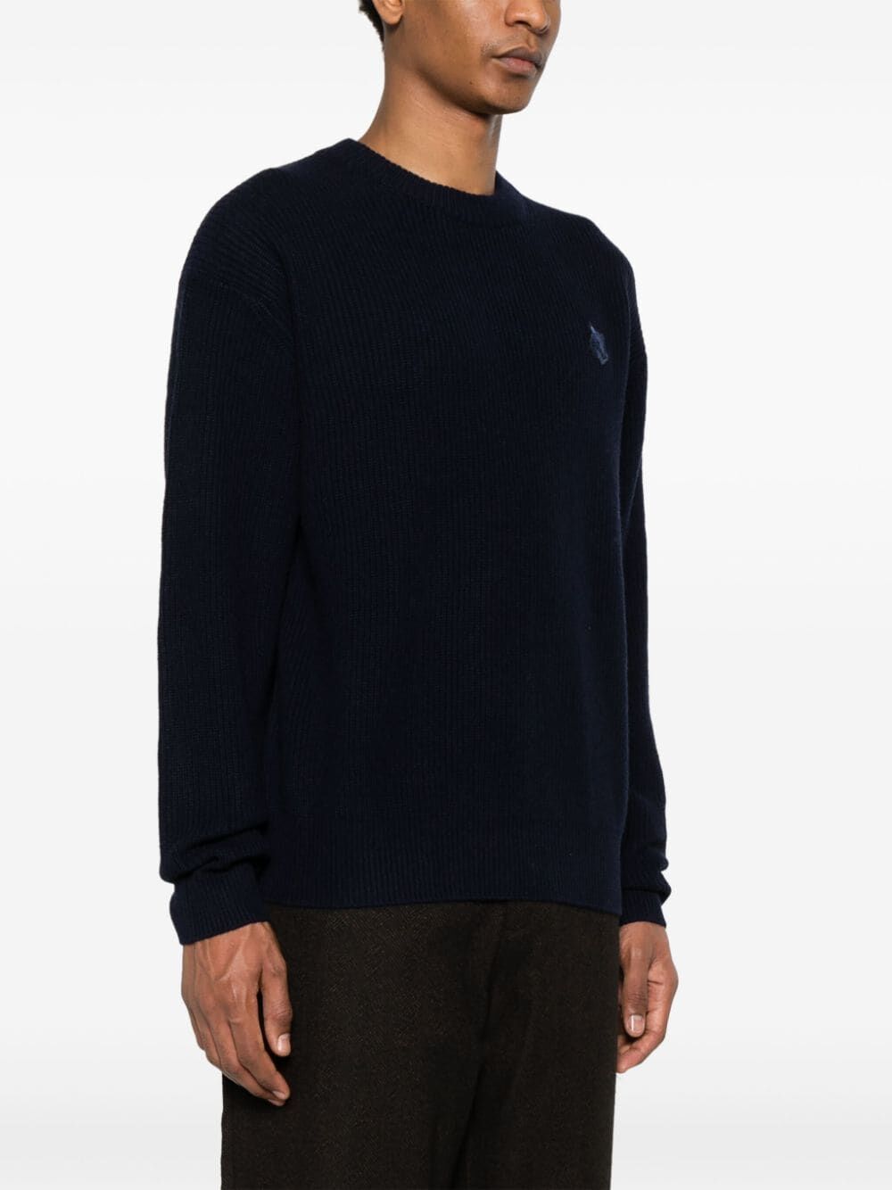 BOLD FOX HEAD PATCH COMFORT RIBBED JUMPER