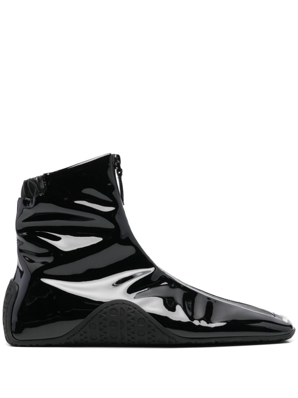 LA SNEAKER IN STRETCH PATENT FABRIC