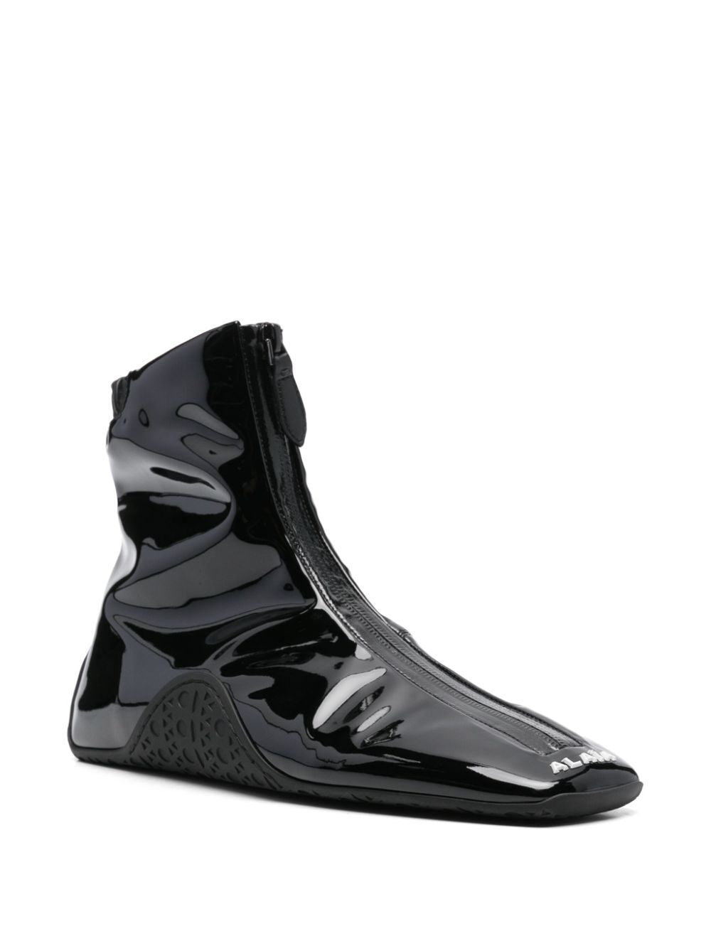 LA SNEAKER IN STRETCH PATENT FABRIC