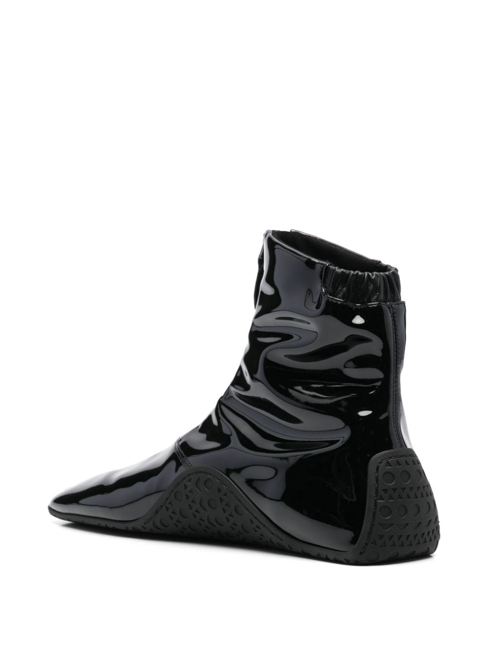 LA SNEAKER IN STRETCH PATENT FABRIC