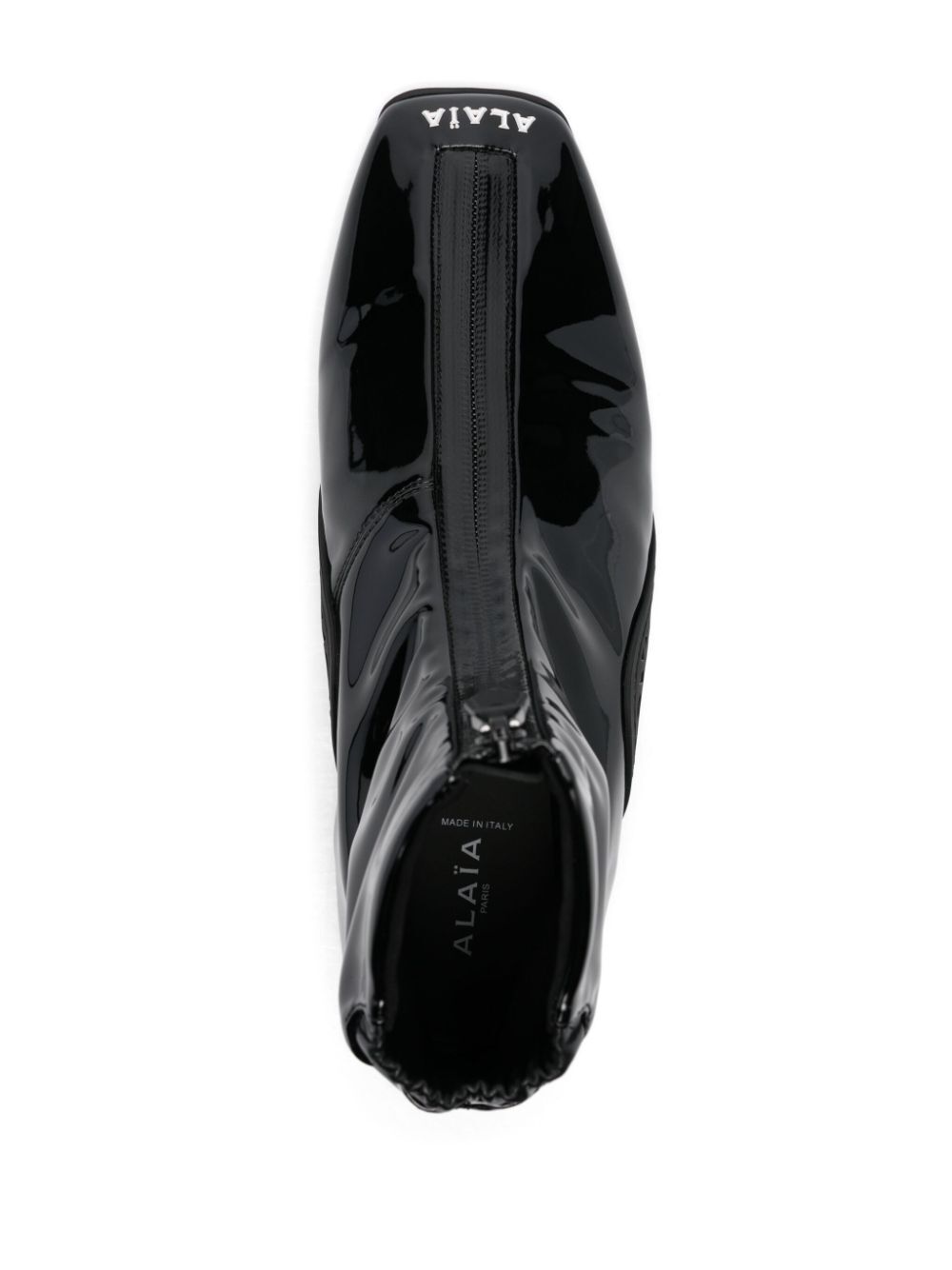 LA SNEAKER IN STRETCH PATENT FABRIC