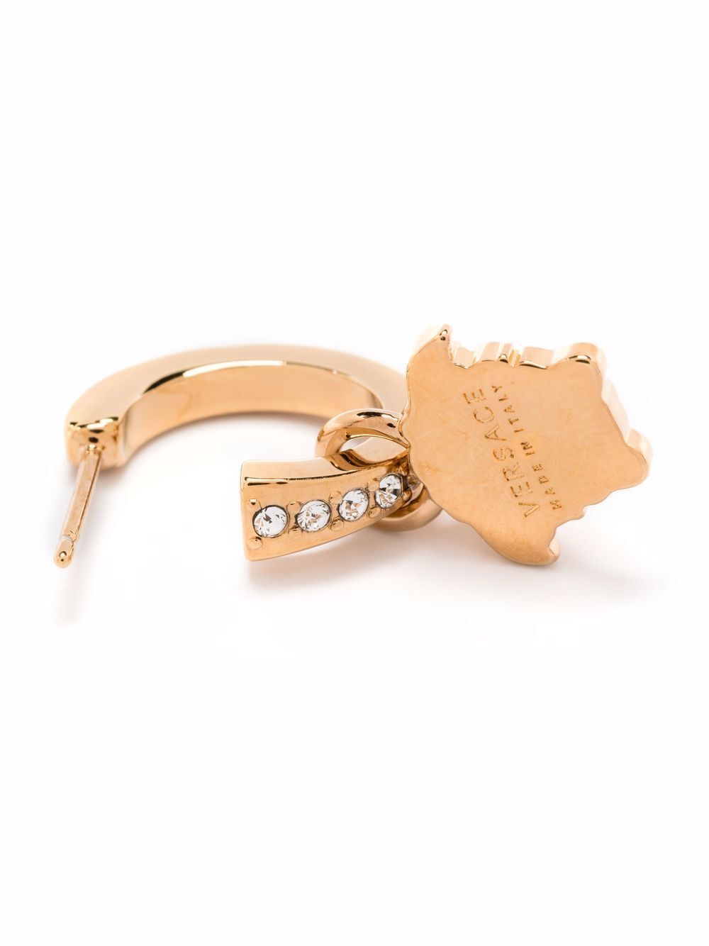 CRYSTAL LA MEDUSA HOOP EARRINGS