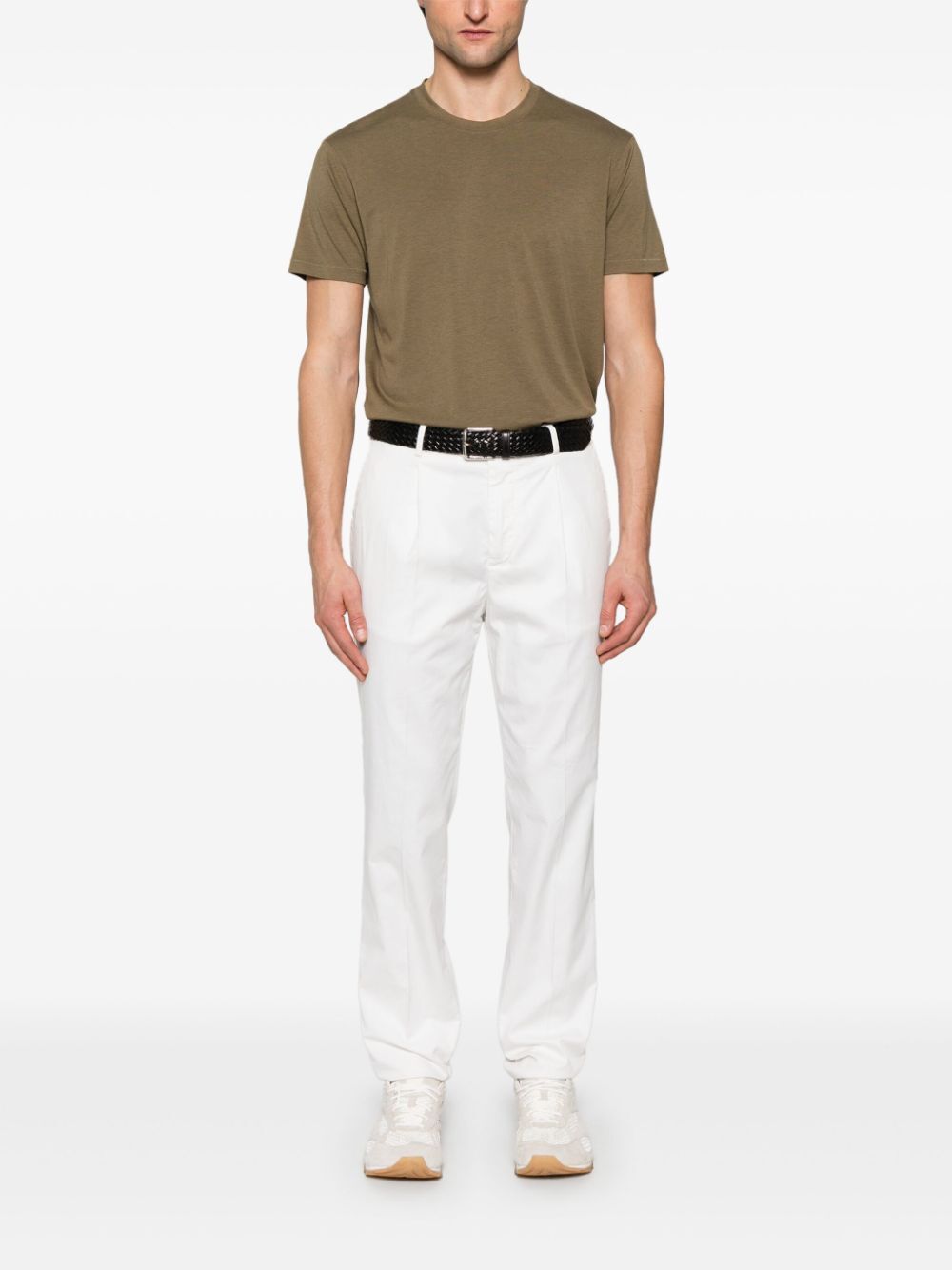LYOCELL AND COTTON REGULAR FIT T-SHIRT