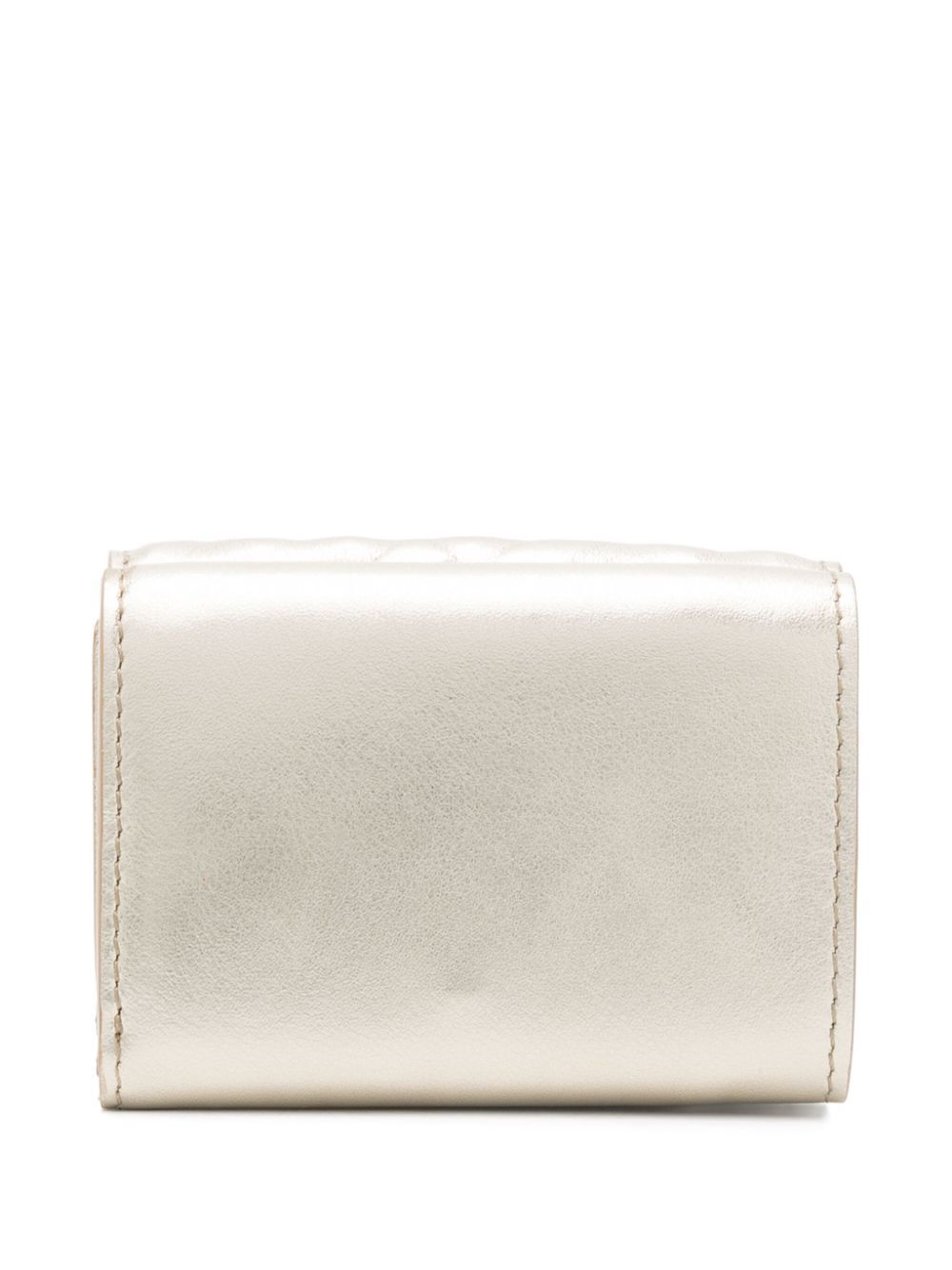 EMBOSSED FF MOTIF BAGUETTE MICRO TRIFOLD WALLET
