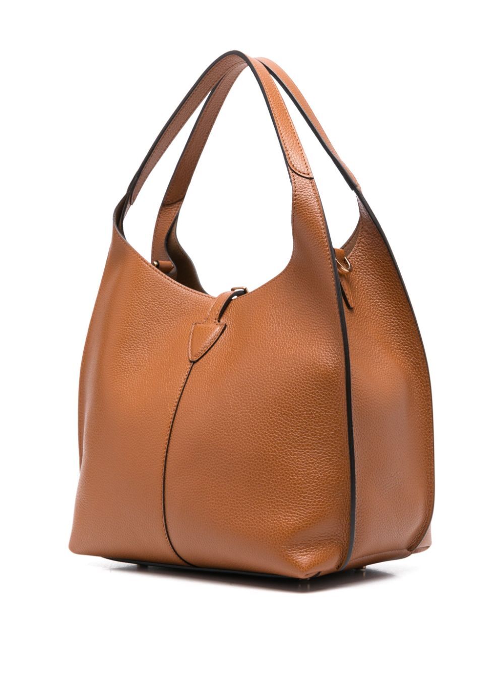 SMALL T TIMELESS GRAINED LEATHER SHOULDER BAG