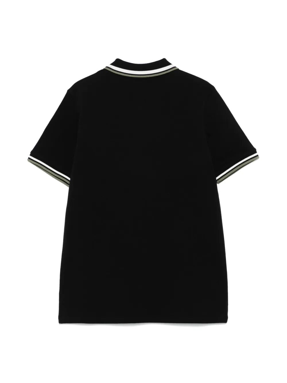 TRICOLOUR-TRIMMED COTTON PIQUÉ POLO SHIRT