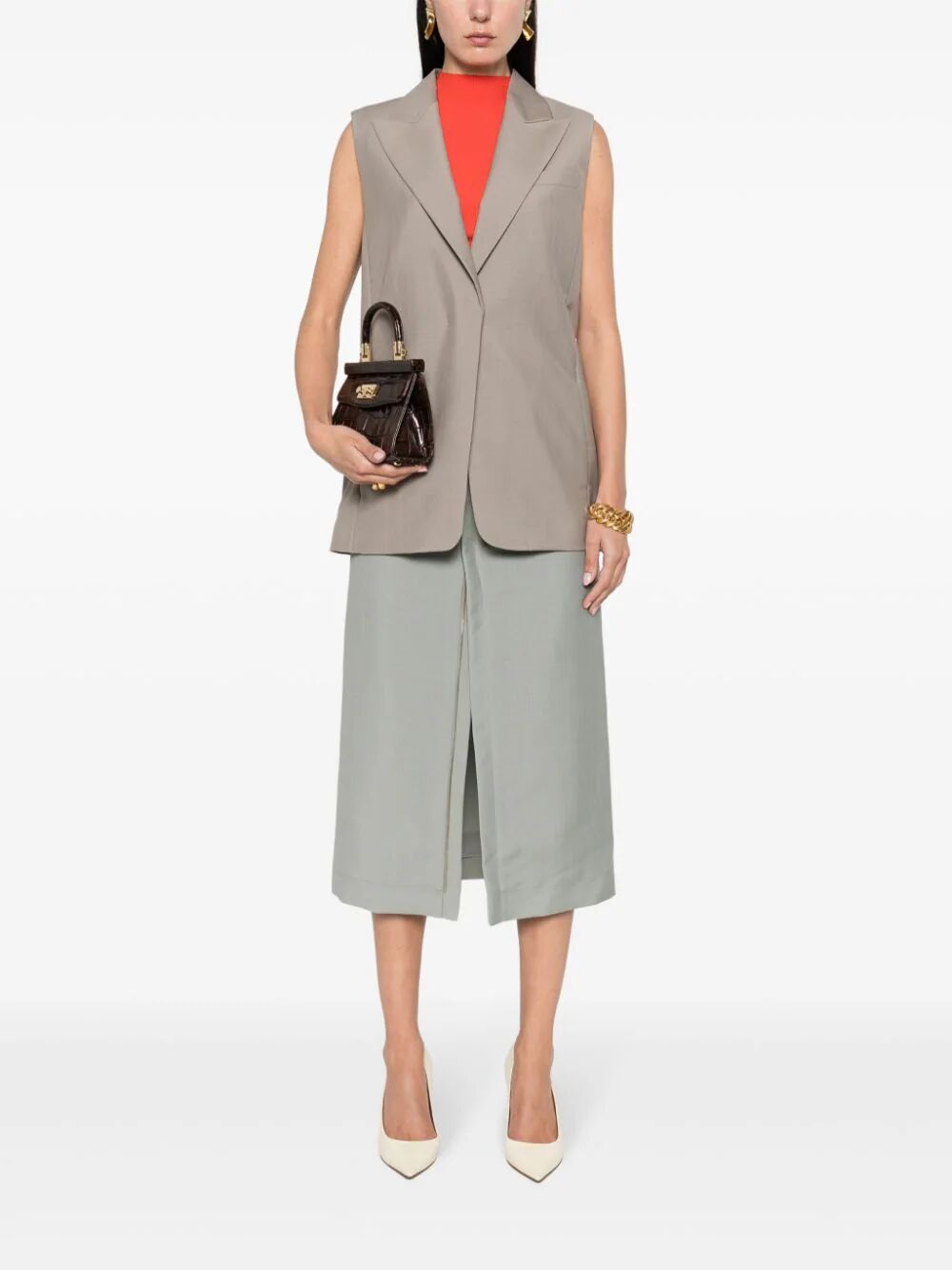 TAILORED MOHAIR GILET