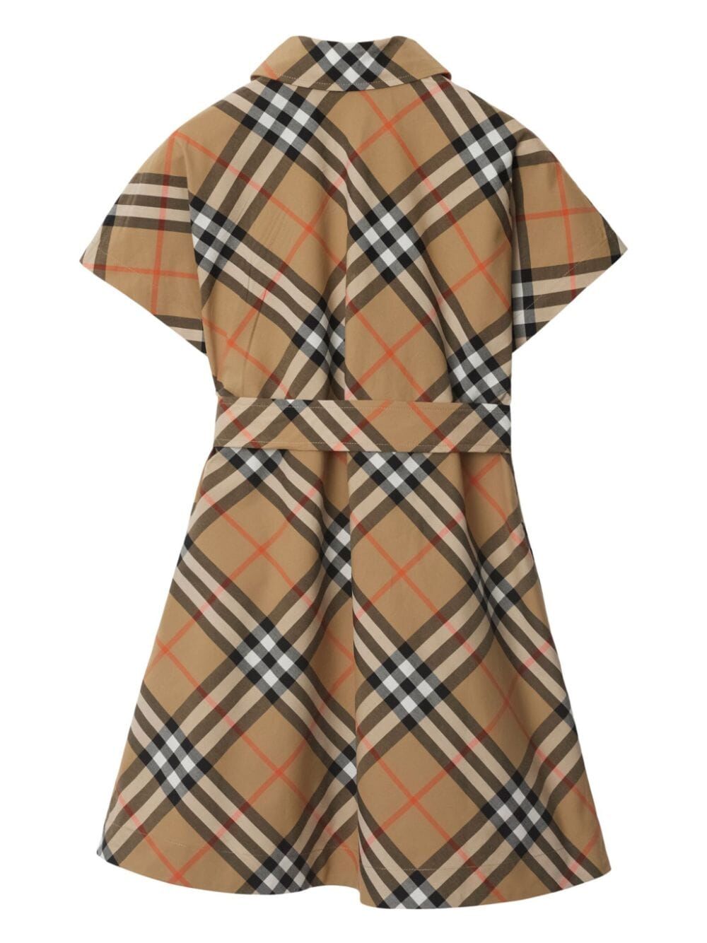 CHECK COTTON SHIRT DRESS