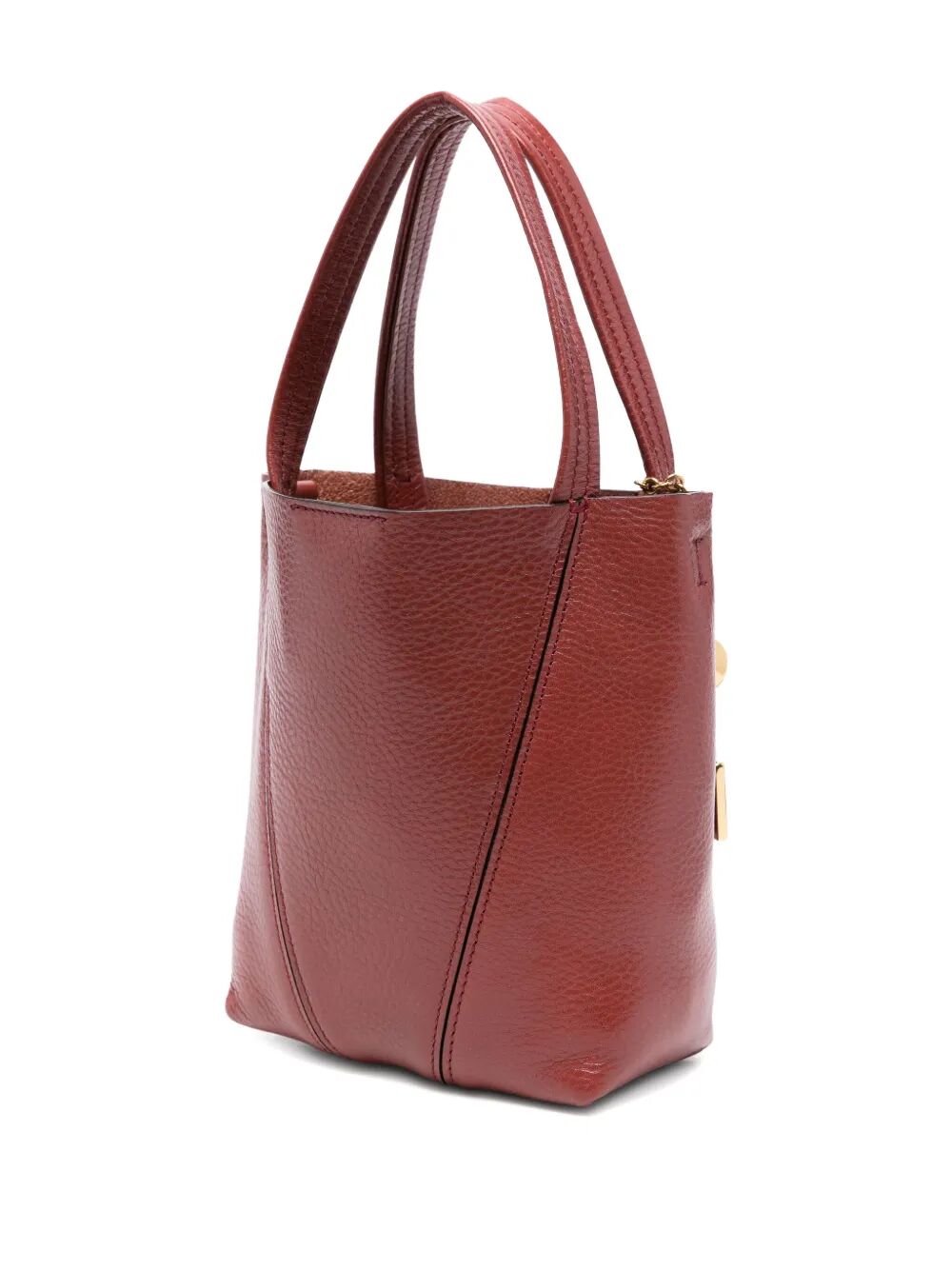 SMALL CHLOÉ SPIN TOTE BAG IN GRAINED LEATHER