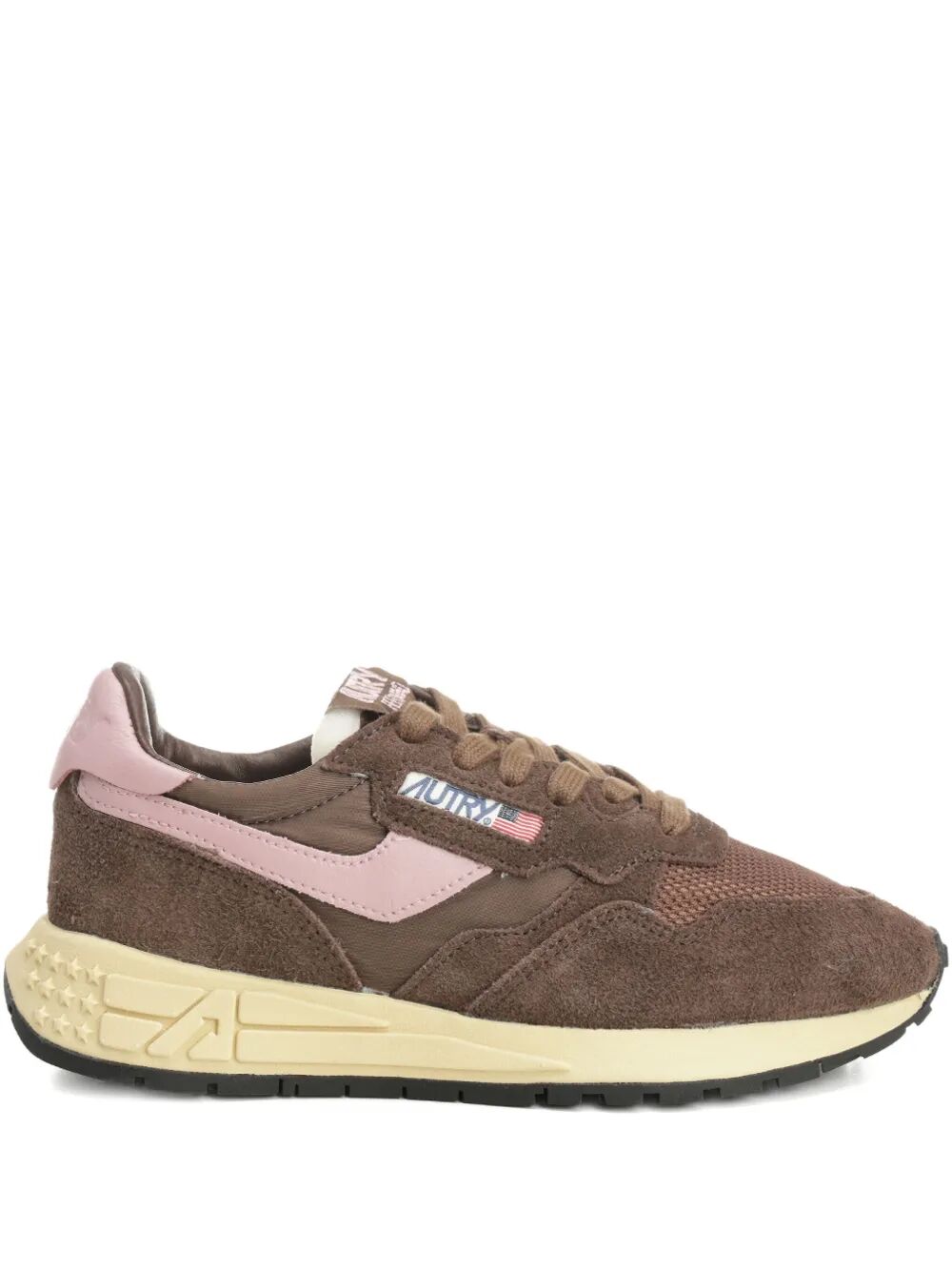 REELWIND LOW SNEAKERS IN NYLON SUEDE AND LEATHER COLOR PLUGH AND ZEPHYR