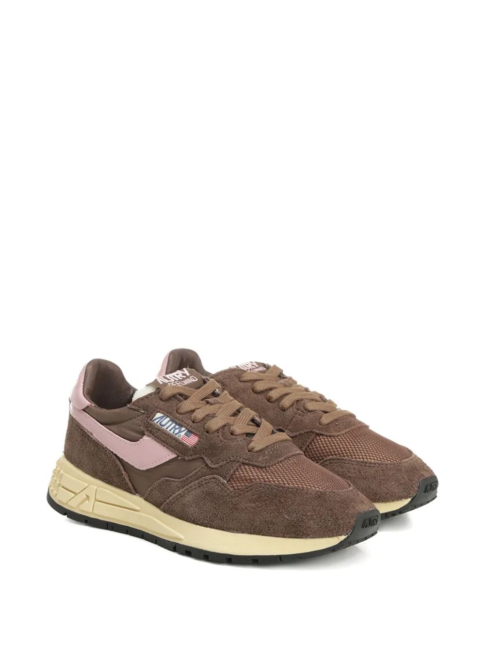 REELWIND LOW SNEAKERS IN NYLON SUEDE AND LEATHER COLOR PLUGH AND ZEPHYR