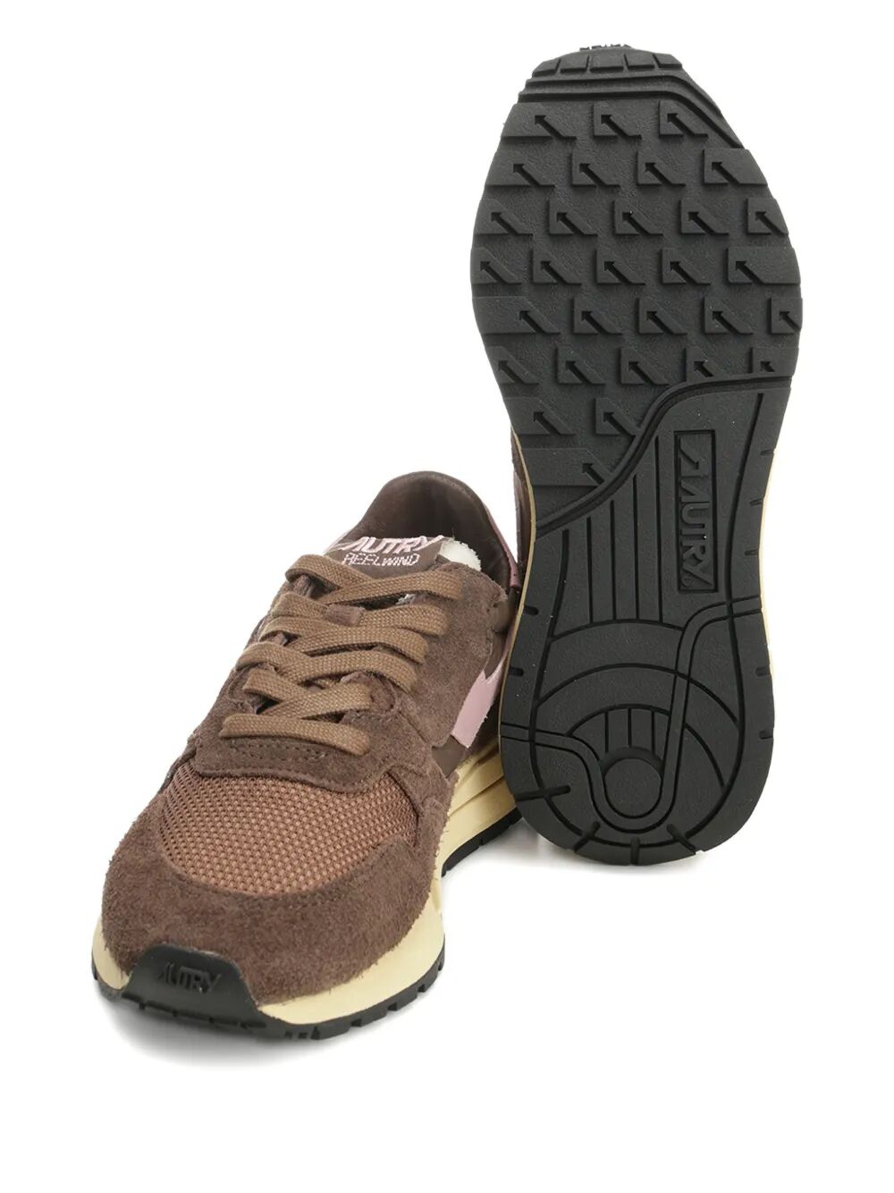 REELWIND LOW SNEAKERS IN NYLON SUEDE AND LEATHER COLOR PLUGH AND ZEPHYR