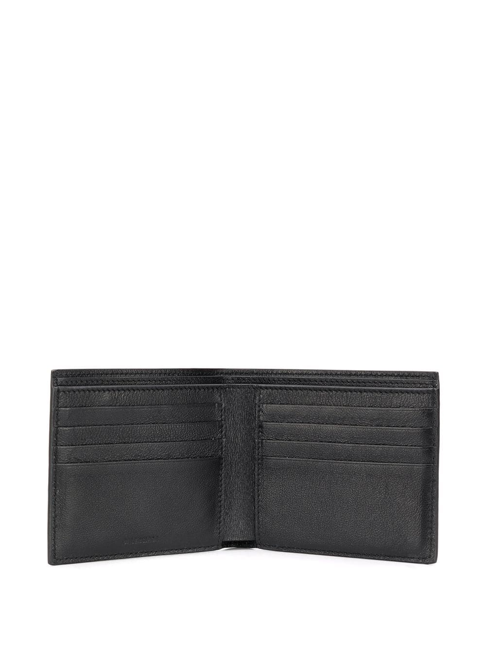 LOGO-PRINT SQUARED BI-FOLD WALLET