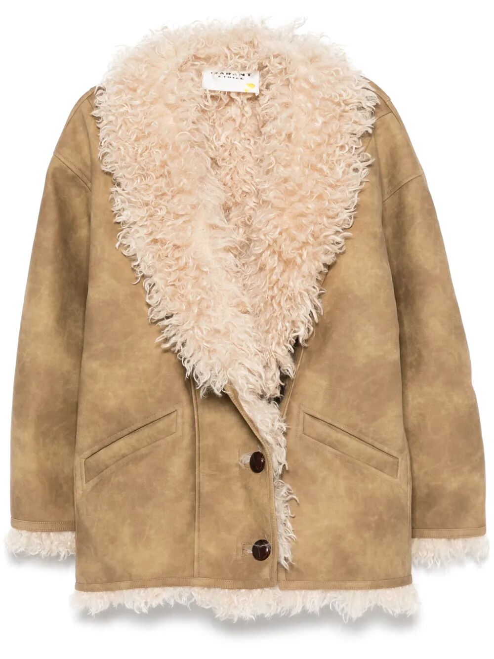 CAPPOTTO CLEA IN ECOPELLICCIA SHEARLING