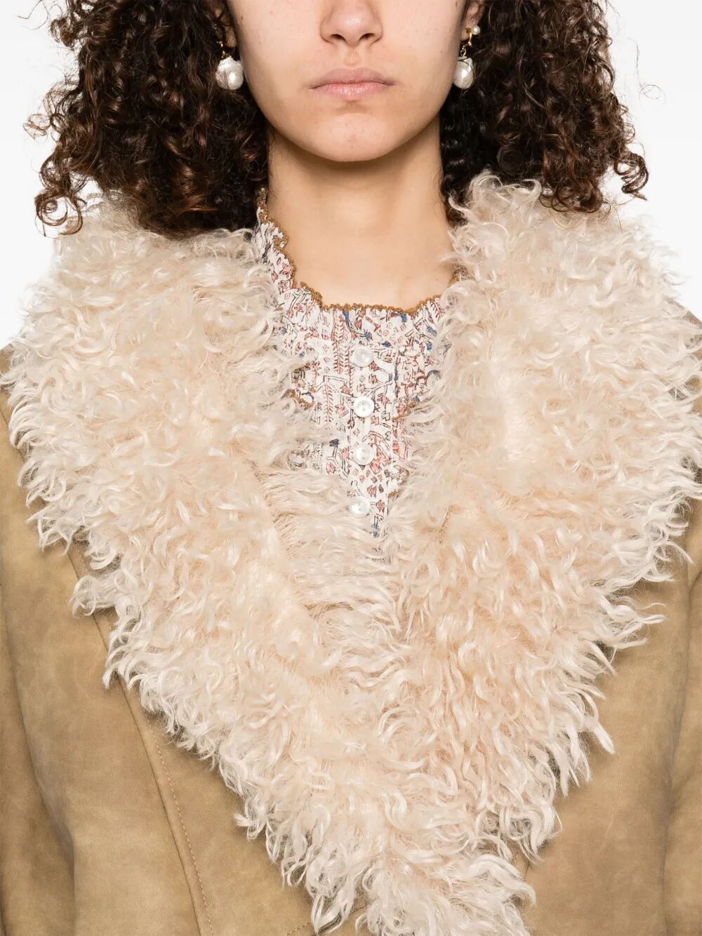 CAPPOTTO CLEA IN ECOPELLICCIA SHEARLING