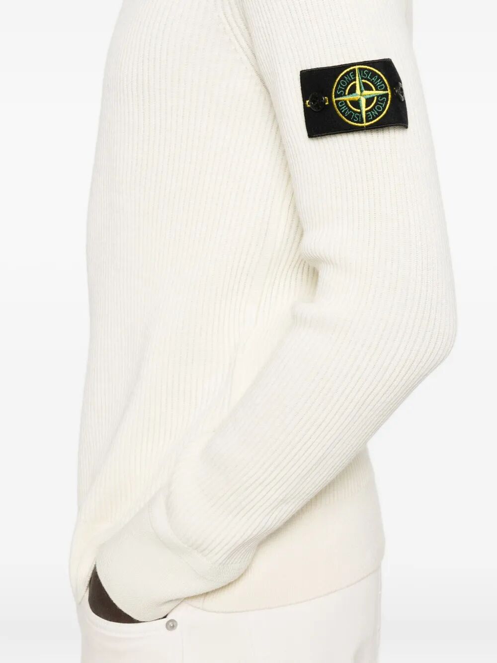 RIBBED WOOL TURTLENECK PULLOVER