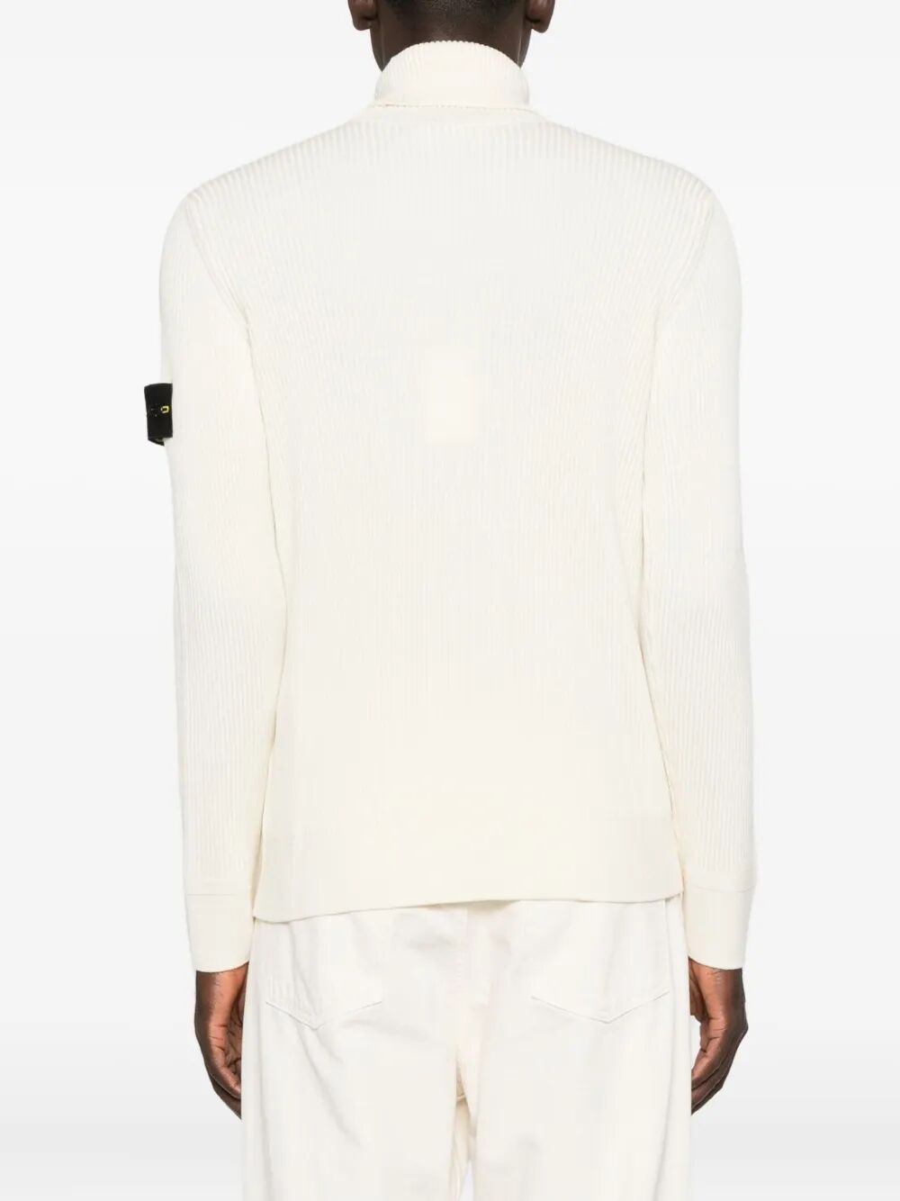 RIBBED WOOL TURTLENECK PULLOVER