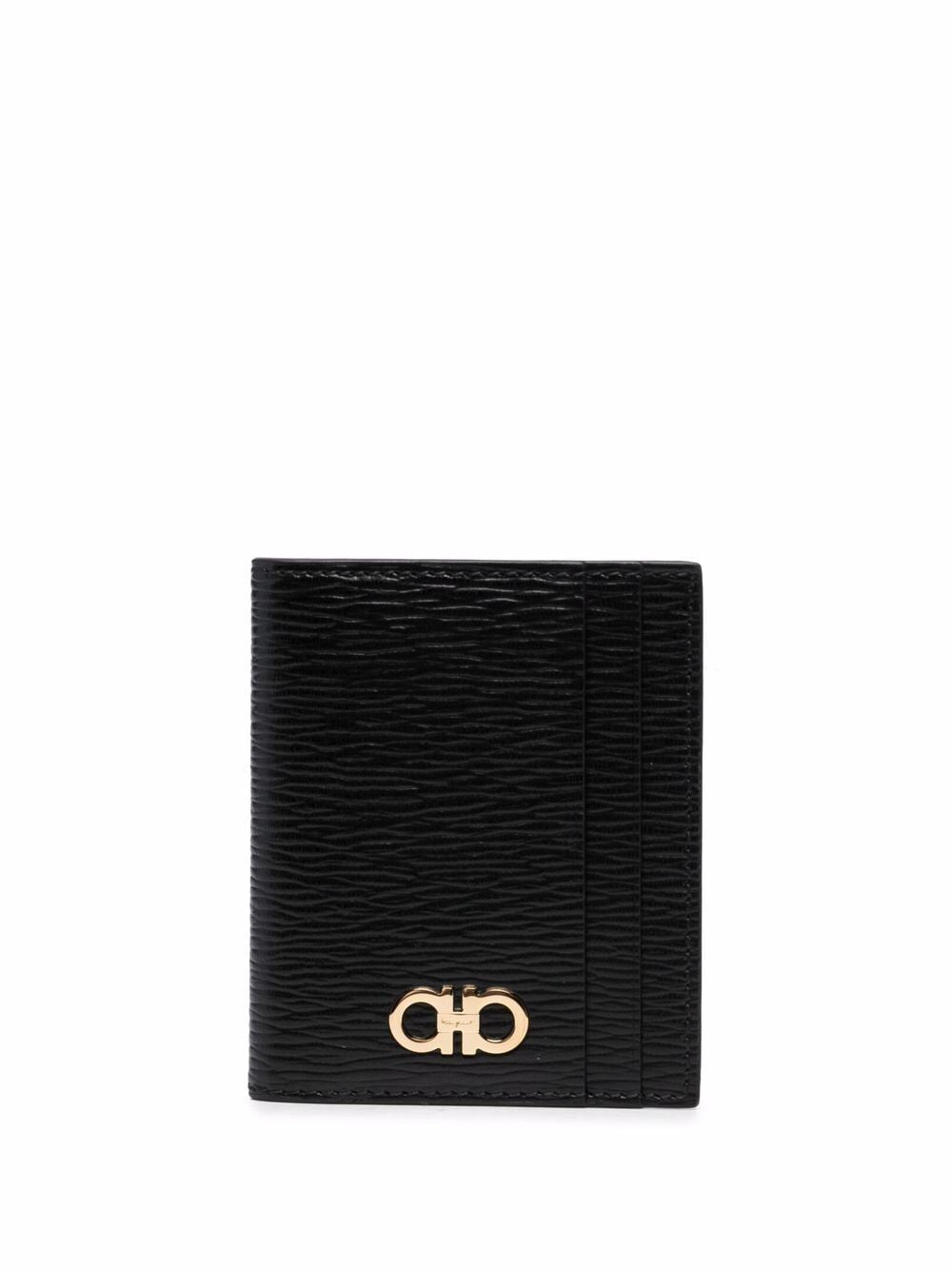 HAMMERED LEATHER GANCINI BI-FOLD CARD HOLDER