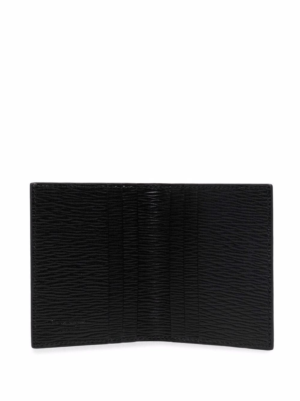 HAMMERED LEATHER GANCINI BI-FOLD CARD HOLDER