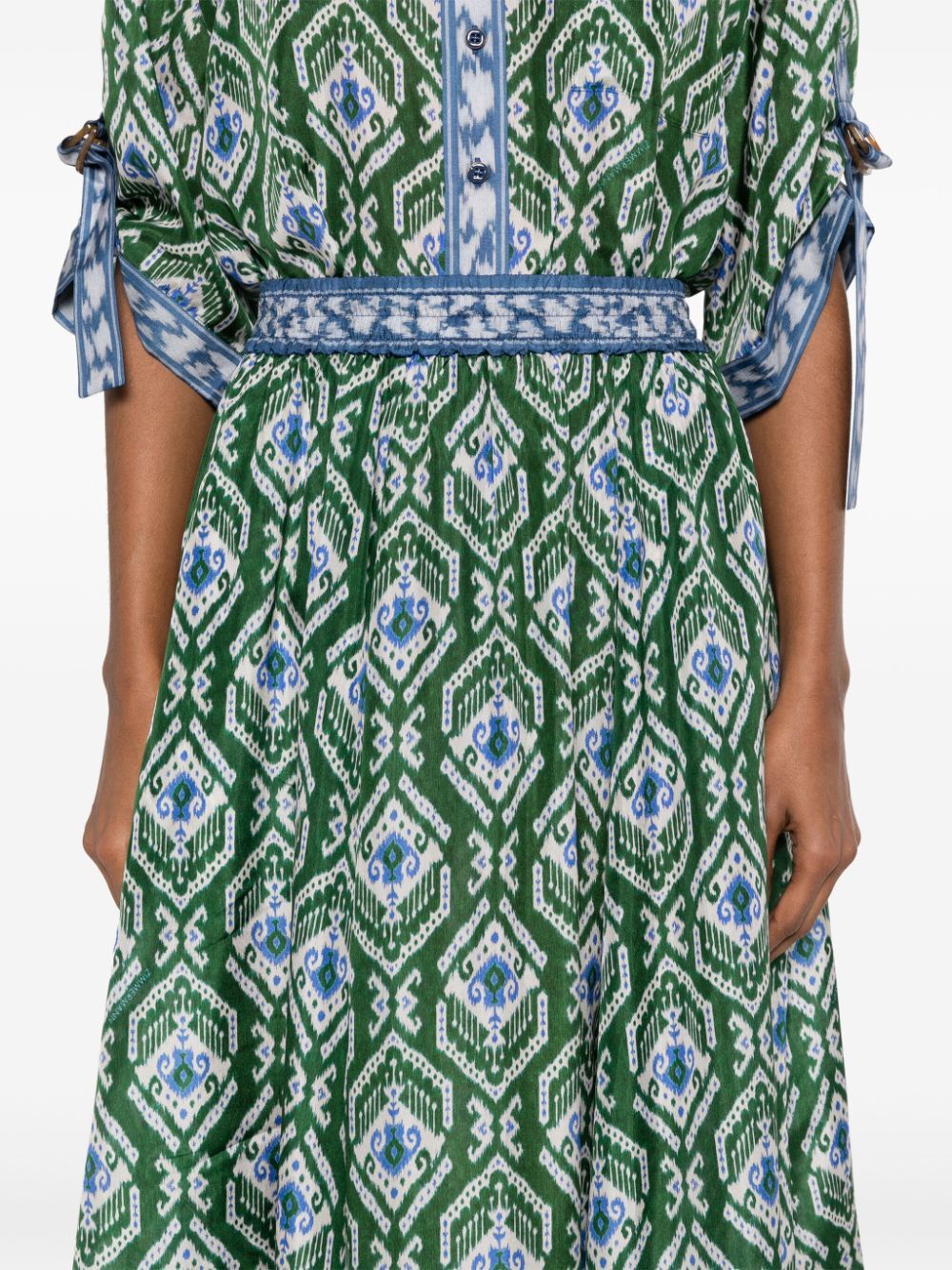 WYLIE SILK SWING SKIRT