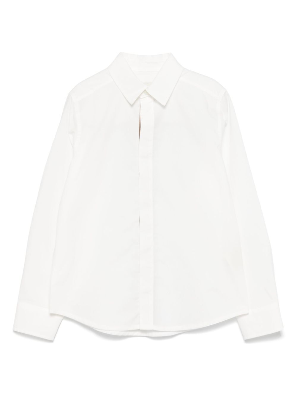 POPLIN SHIRT WITH INTERNAL BORDER IN FABRIC WITH FF LOGO