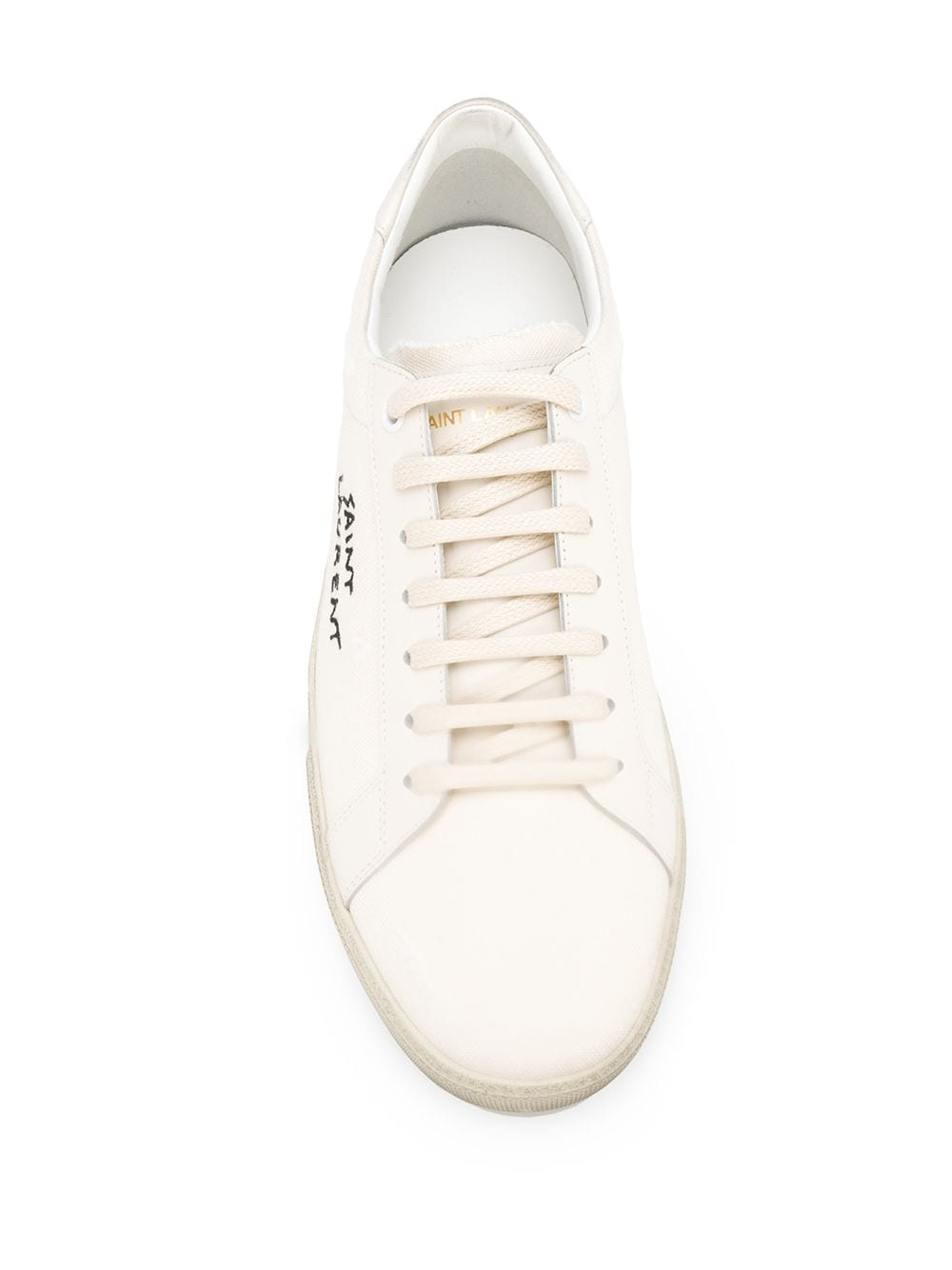 COURT CLASSIC SL/06 EMBROIDERED CANVAS AND LEATHER SNEAKERS