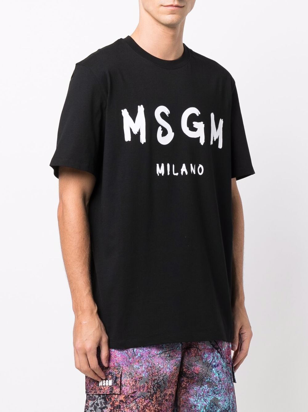 BRUSHED LOGO COTTON T-SHIRT