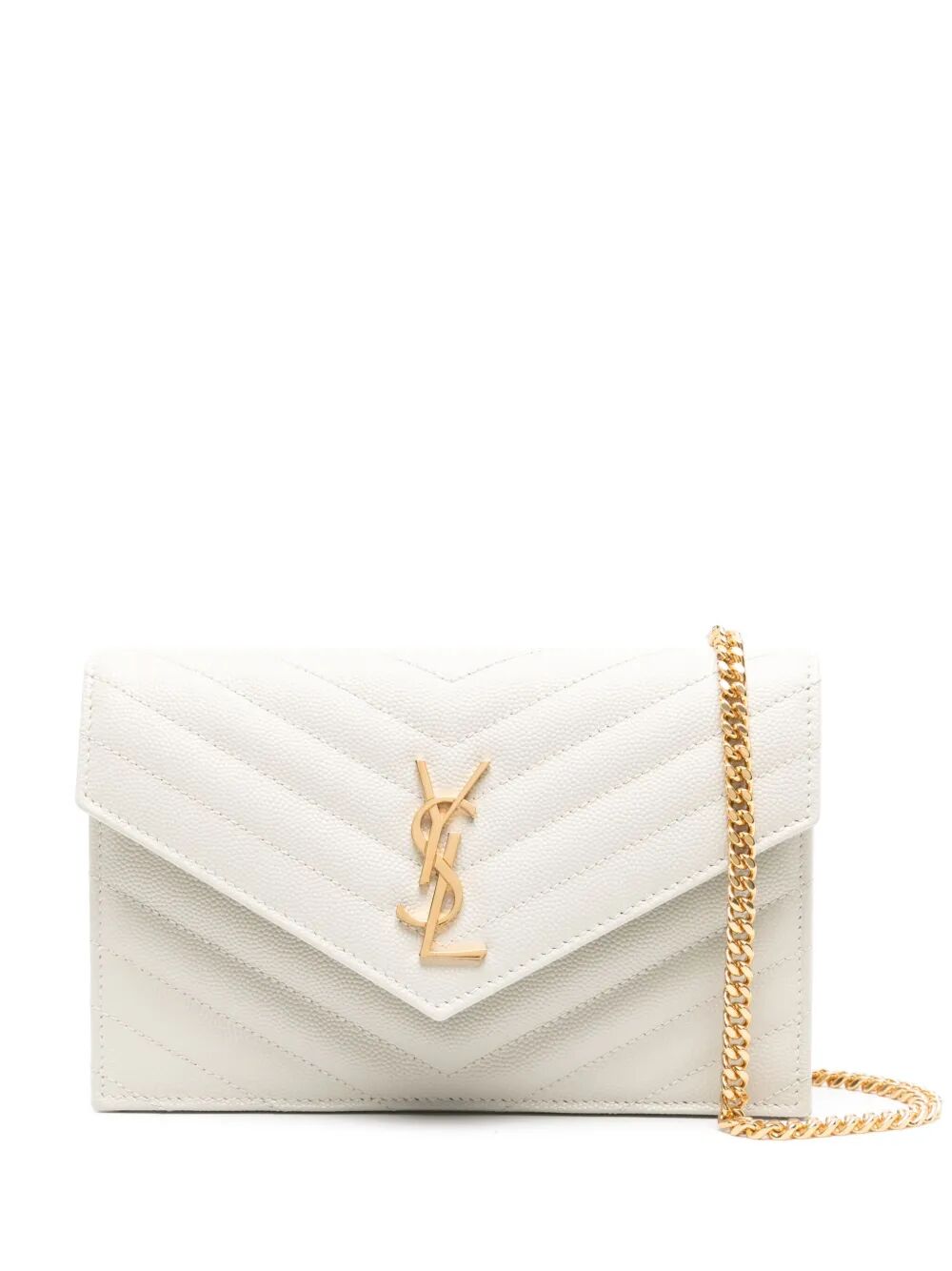 GRAIN DE POUDRE LEATHER CASSANDRE ENVELOPE CHAIN WALLET