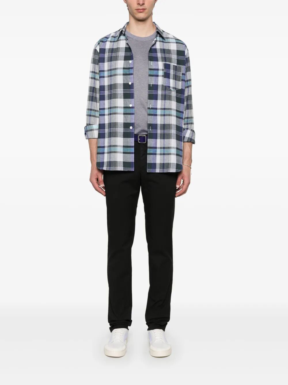 SUPERSLIM TAPERED LEG COTTON TROUSERS