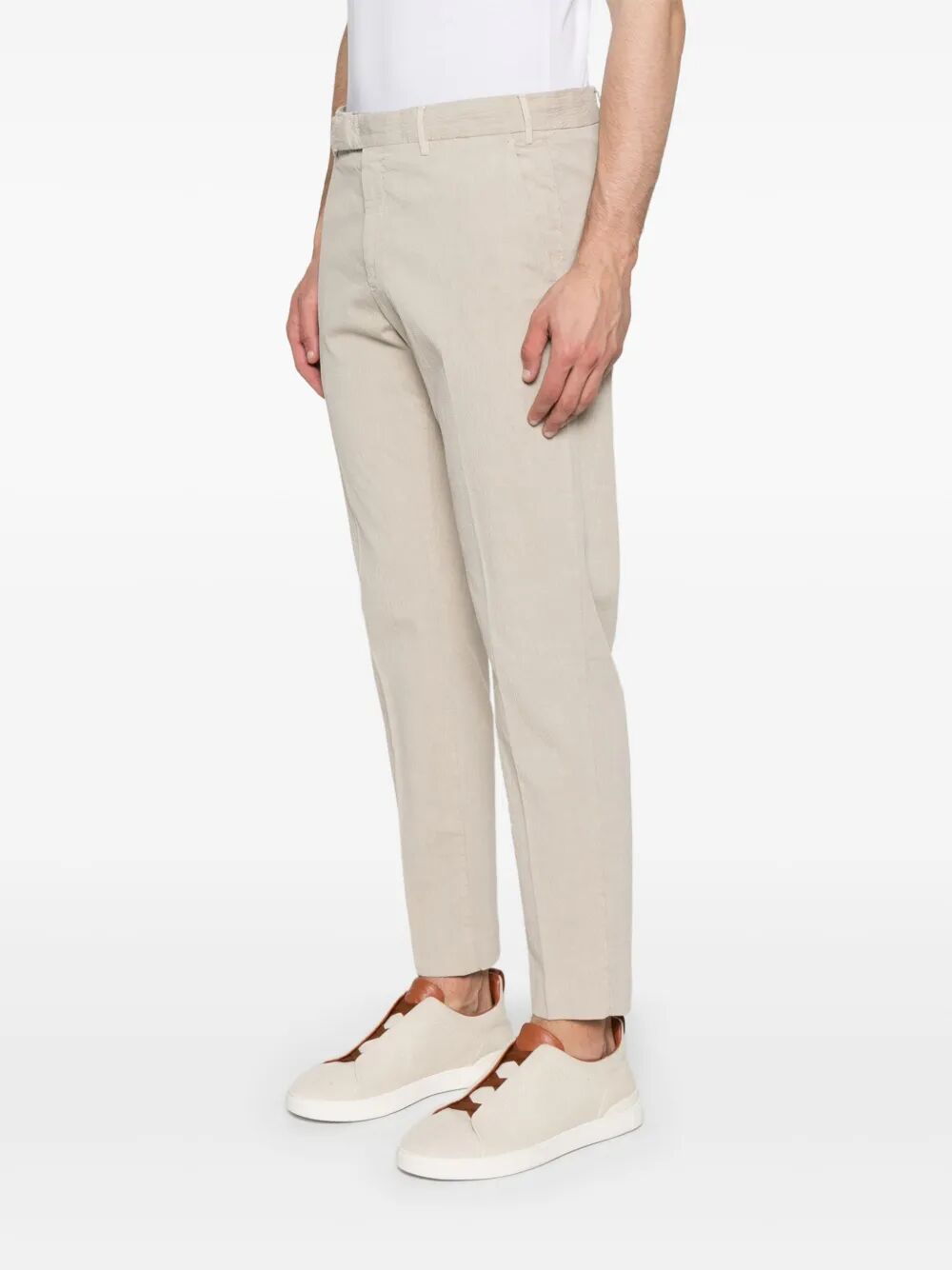 REBEL TAPERED LEG COTTON TROUSERS