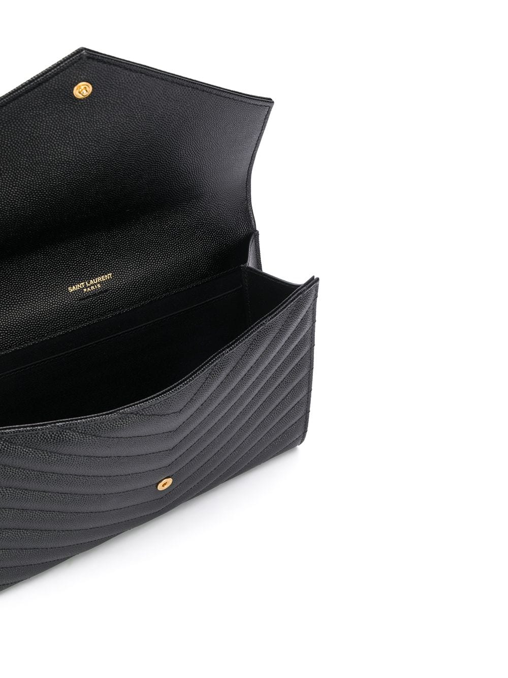 CASSANDRE MATELASSÉ FLAP POUCH IN GRAIN DE POUDRE LEATHER
