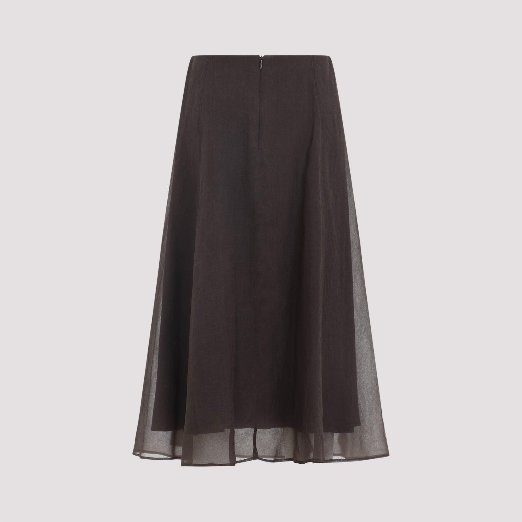 Silk Midi Skirt
