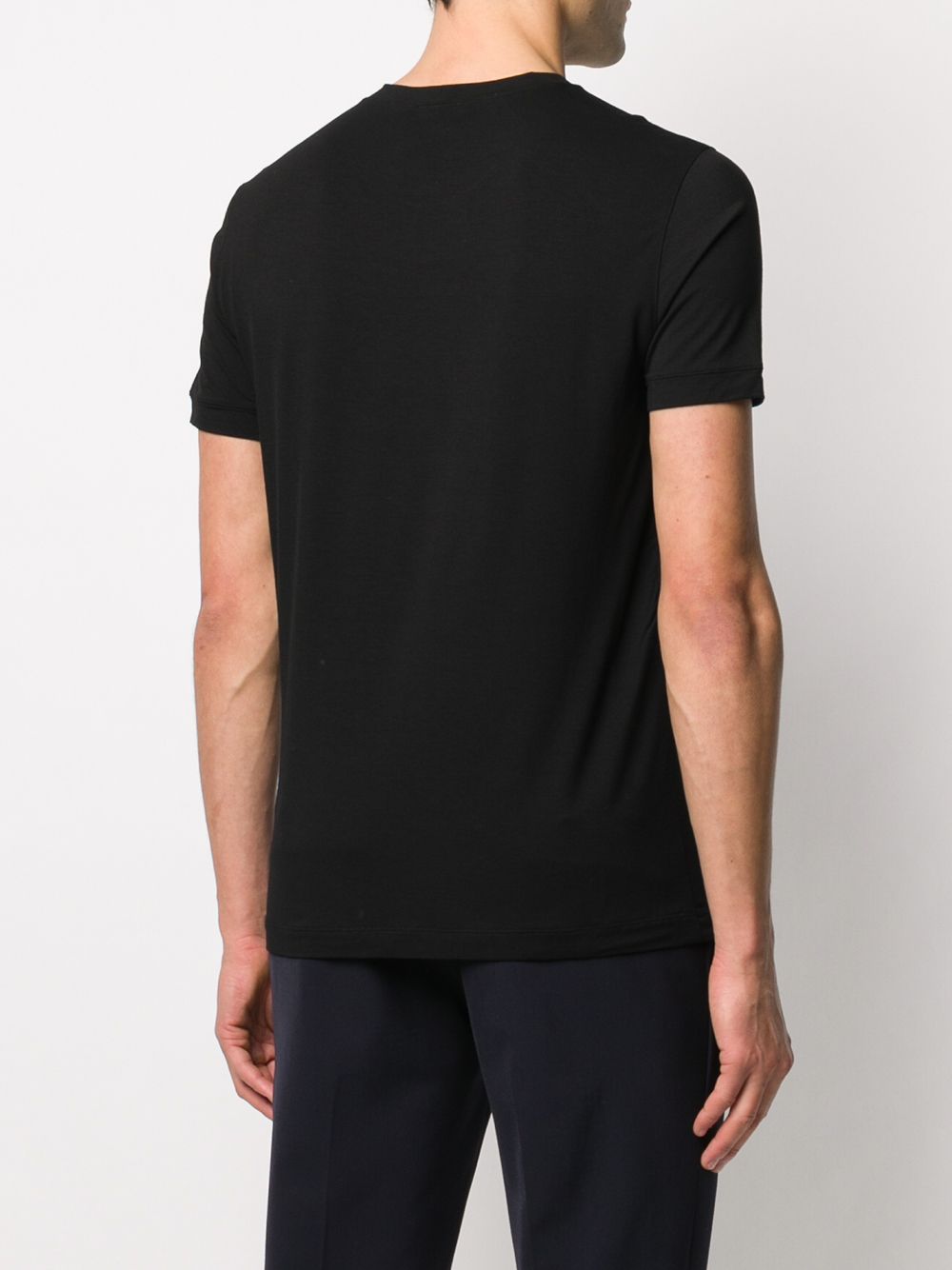 ASV STRETCH-VISCOSE T-SHIRT WITH SIGNATURE LOGO