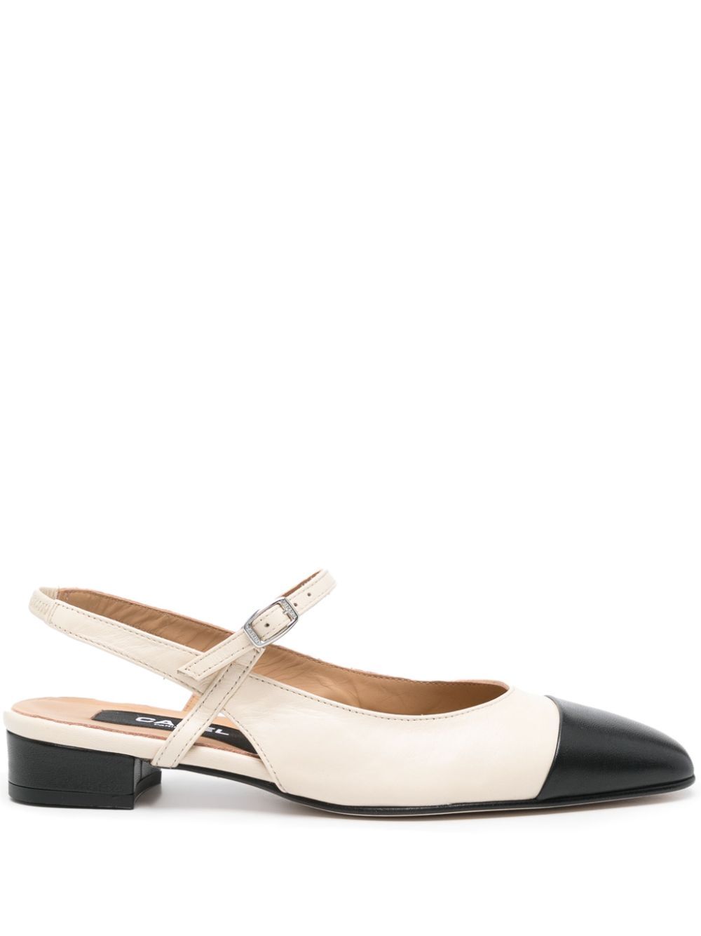 OCEANO TWO-TONE LEATHER SLINGBACK
