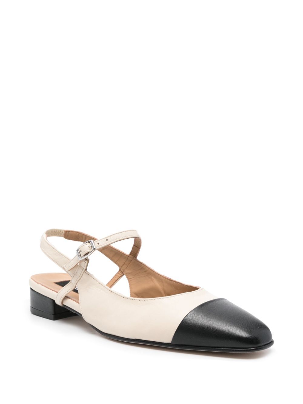 OCEANO TWO-TONE LEATHER SLINGBACK
