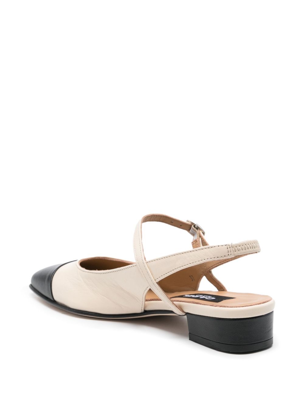 OCEANO TWO-TONE LEATHER SLINGBACK