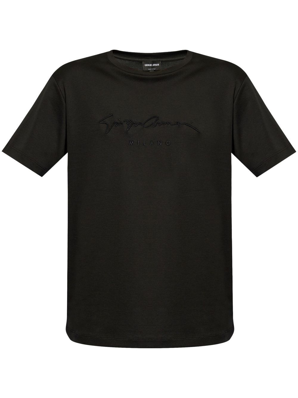 PURE COTTON INTERLOCK SIGNATURE LOGO T-SHIRT