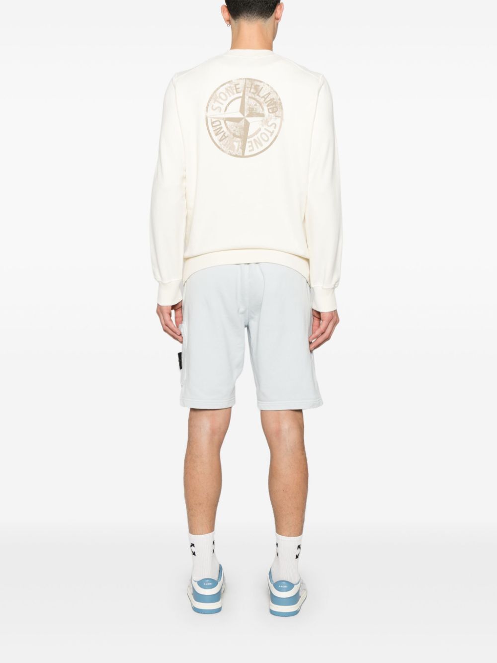 LOGO BACK PRINT CREW NECK SWEATSHIRT