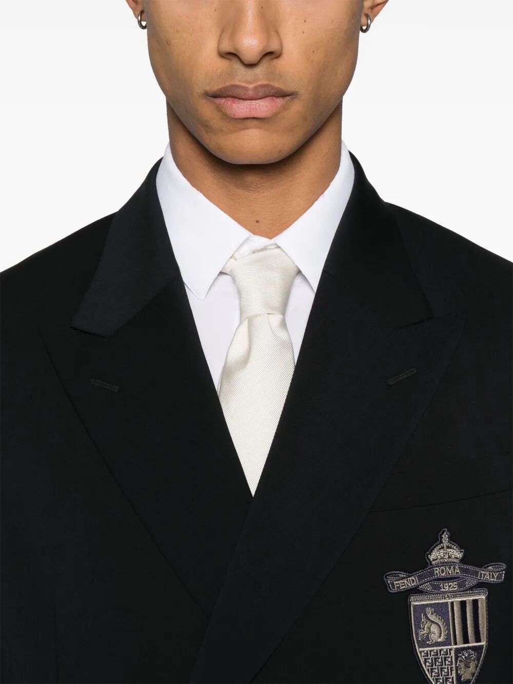STRAIGHT-CUT DOUBLE BREASTED WOOL JACKET