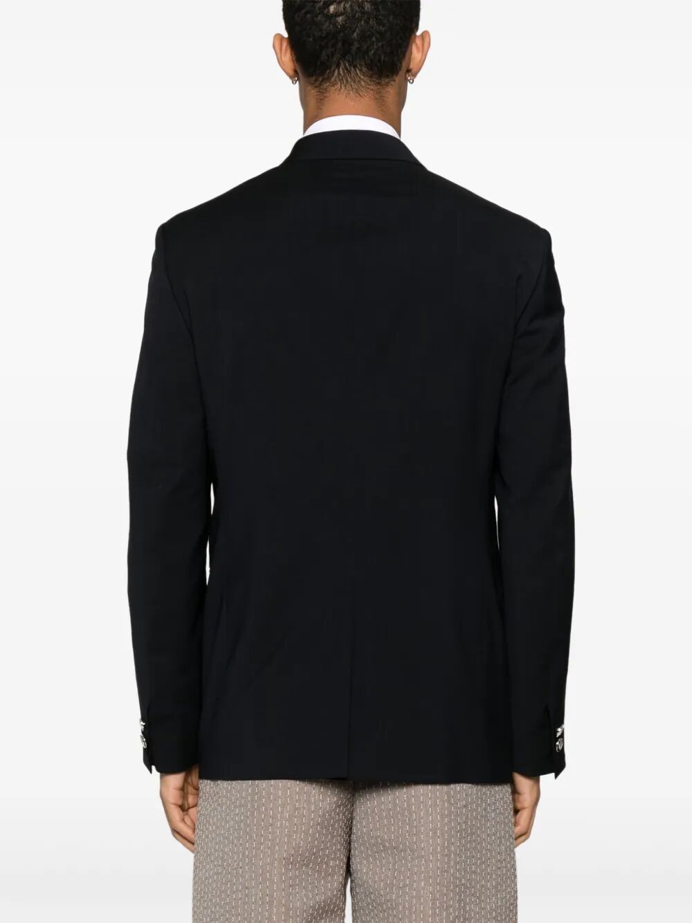 STRAIGHT-CUT DOUBLE BREASTED WOOL JACKET