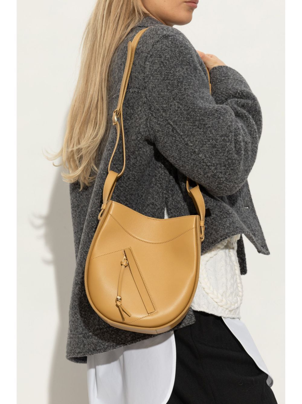 HAMMOCK SLICE BAG IN SHINY CALFSKIN