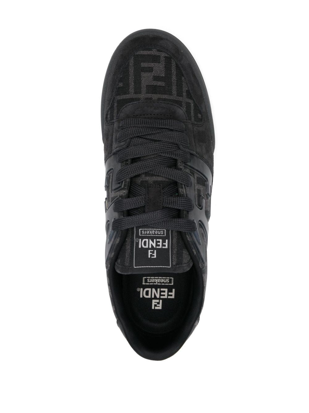 FF JACQUARD AND SUEDE FENDI MATCH SNEAKERS