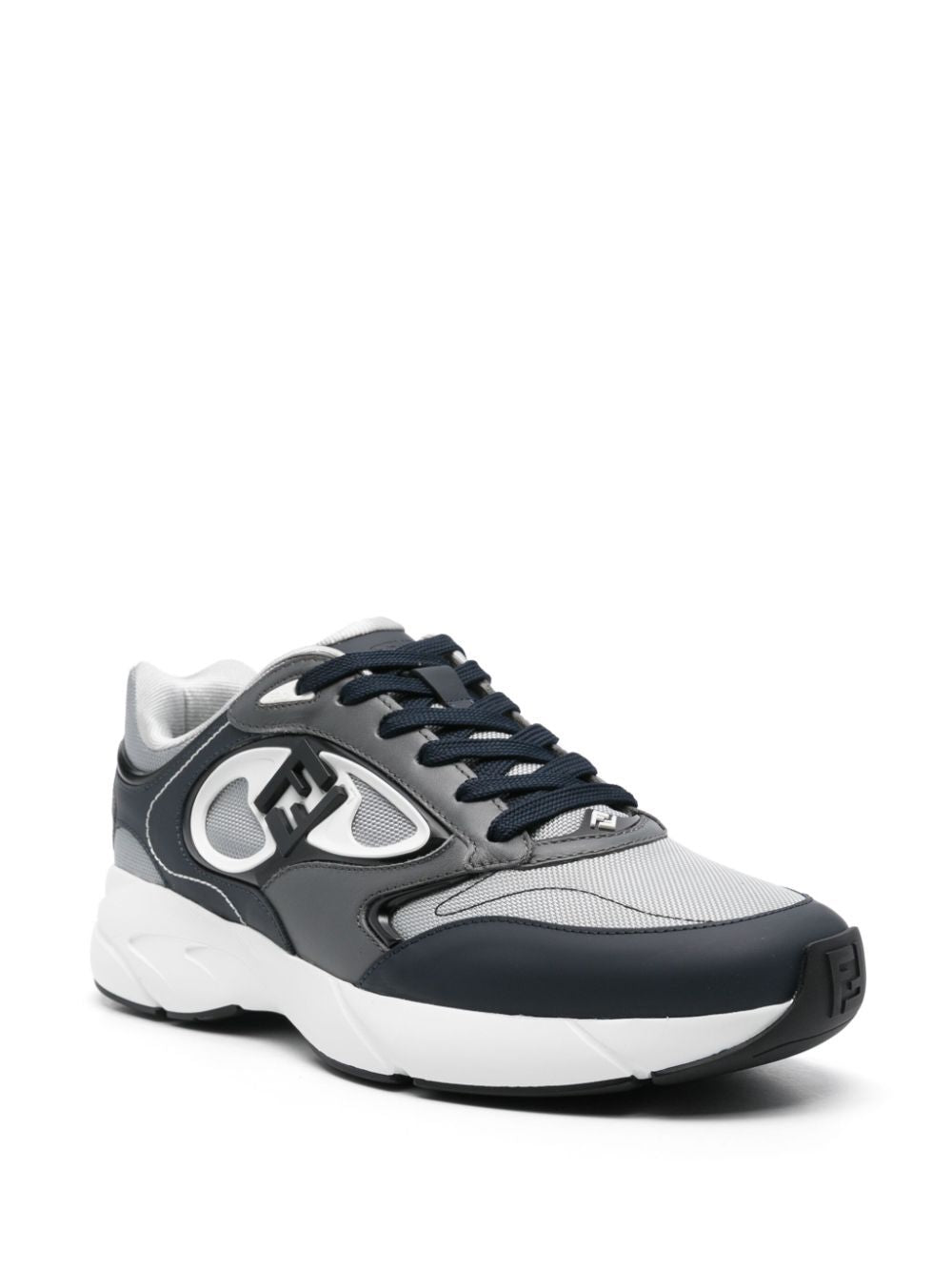 MESH AND LEATHER FORWARD SNEAKERS