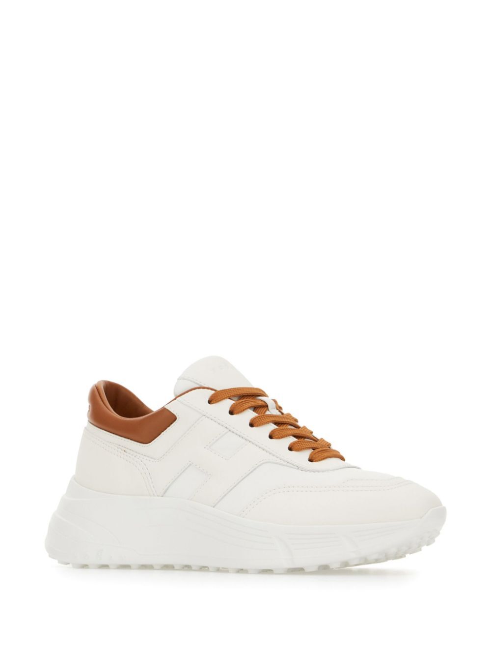 TWO-TONE LEATHER SNEAKERS