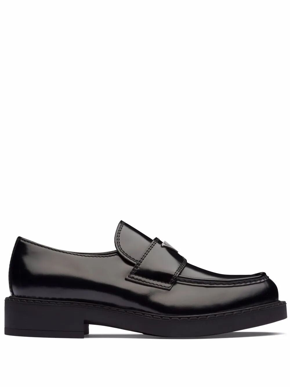 CHOCOLATE BRUSHED LEATHER LOAFERS