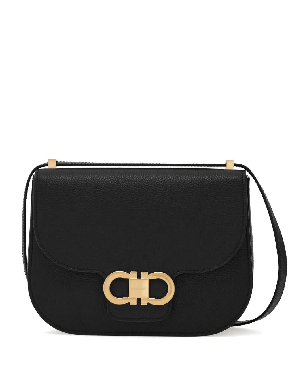 DOUBLE GANCINI CROSSBODY FLAP BAG